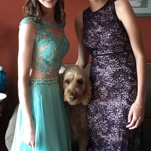 Teal Prom dress